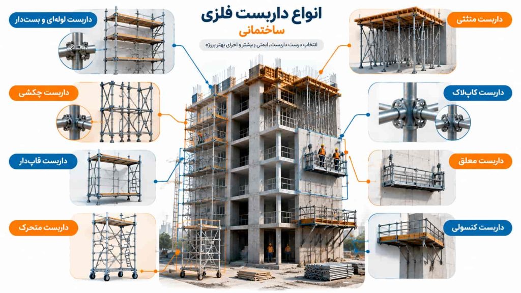 انواع داربست فلزی ساختمانی